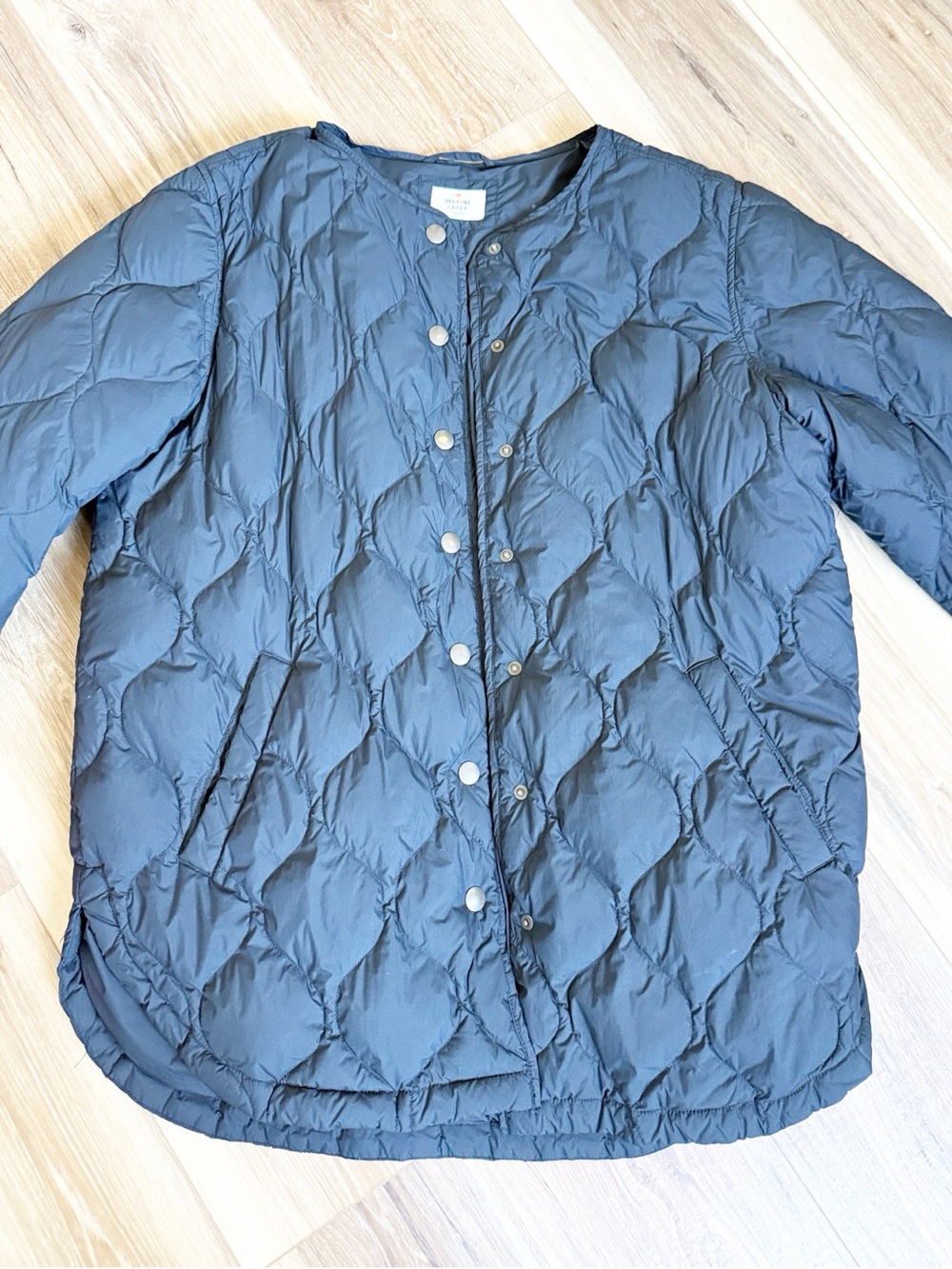 Marine Layer Lightweight Quilted Black Women's Jacket - - Picture 5 of 10